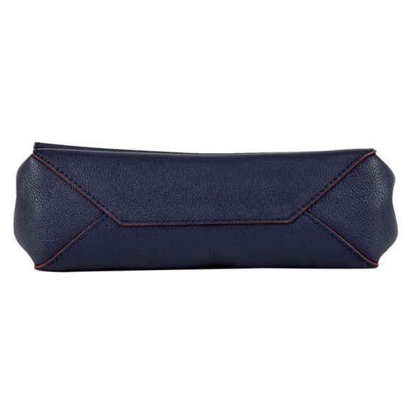 Lockme 2 BB 2WAY Chain Handbag Diagonal Shoulder Bag Leather Marine Rouge - Picture 4 of 8